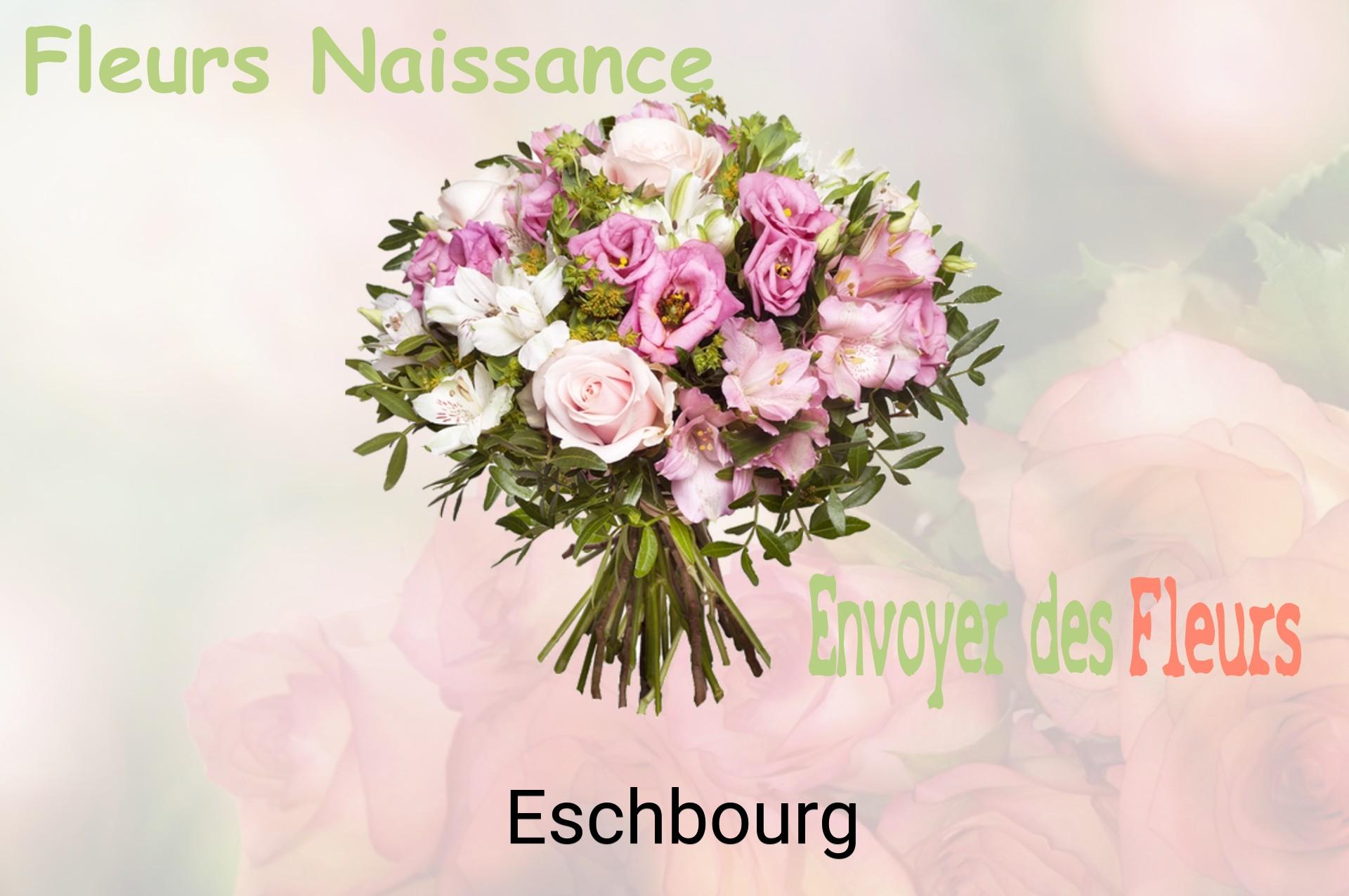Bouquet de fleurs de naissance livré à Eschbourg